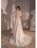 Ivory Glitter Lace Anniversary Wedding Dress